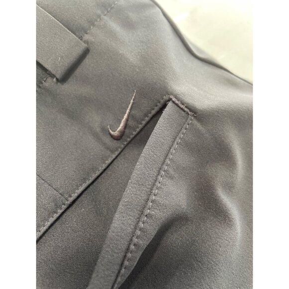 Nike Golf Skort Size Medium Black Zip Side Closure Fitted Golf Sport Performance - Picture 4 of 6